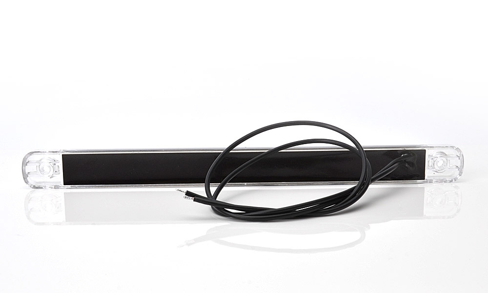 Strands sijaintivalo Valkoinen Slim 9 LED, 9-36V IP68. E-merkattu.