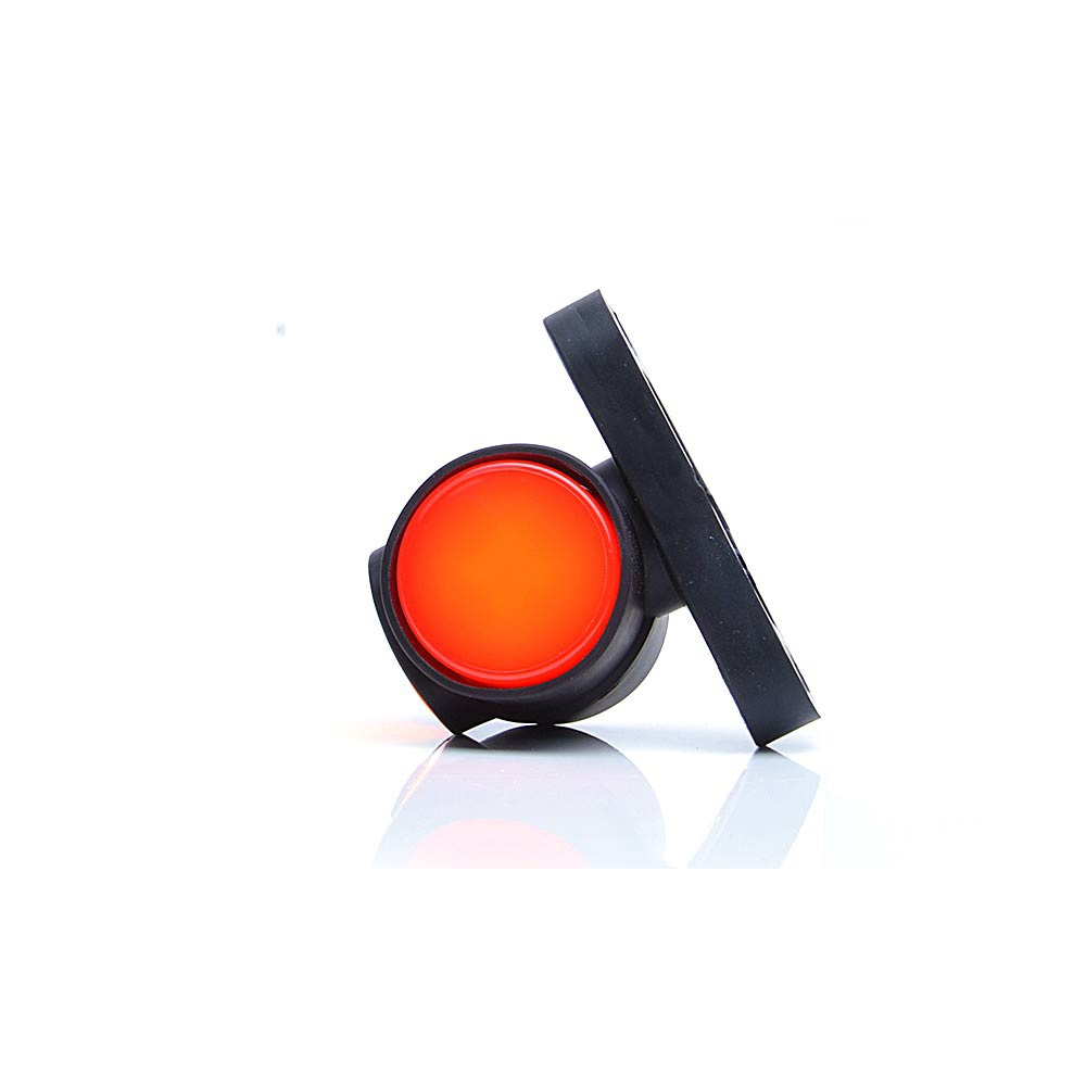 Strands kumikäsivarsi suora, valkoinen, oranssi ja punainen