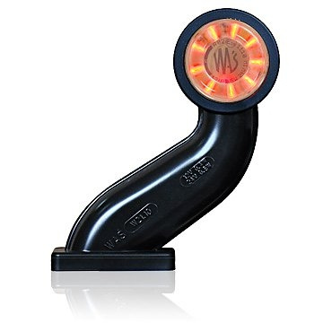 Strands Gummiarm Valkoinen/Punainen LED Vasen, Kirkas lasi. E-merkattu 12-24V