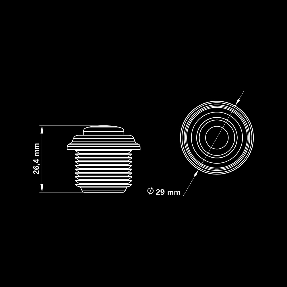 Strands Freedom Black Raven Positionsljus Vit