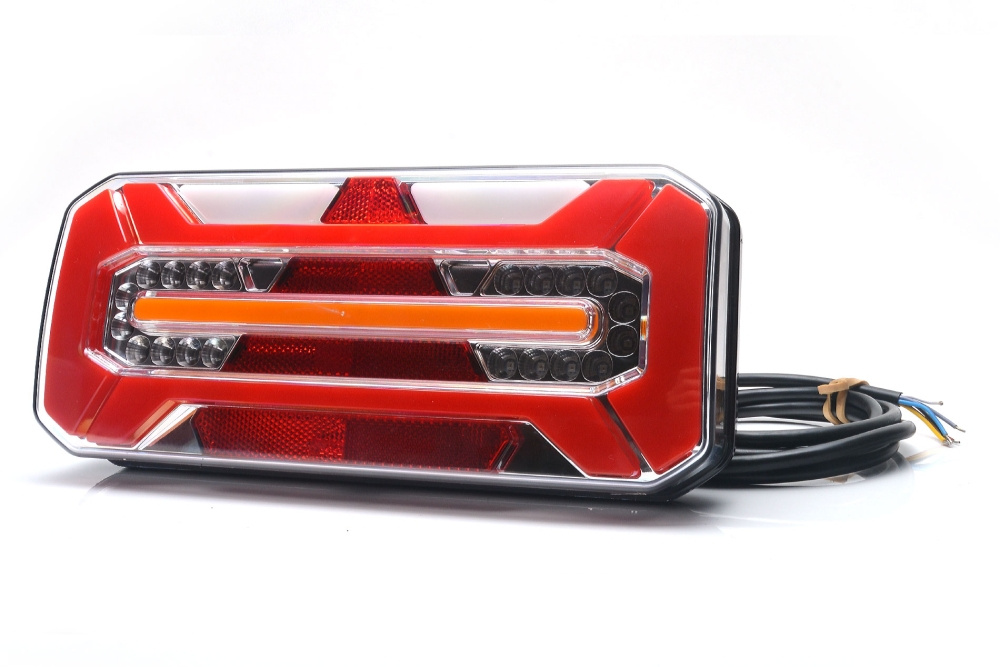 Strands Bakljus 5 Funk. LED - Vasen,12-24V Dc, Dynaaminen Vilkk., IP66/68