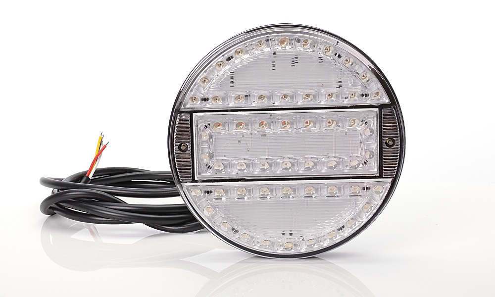 Strands Rund LED 3 Kammiot 12-24V, 142 mm halkaisija Kirkas linssi