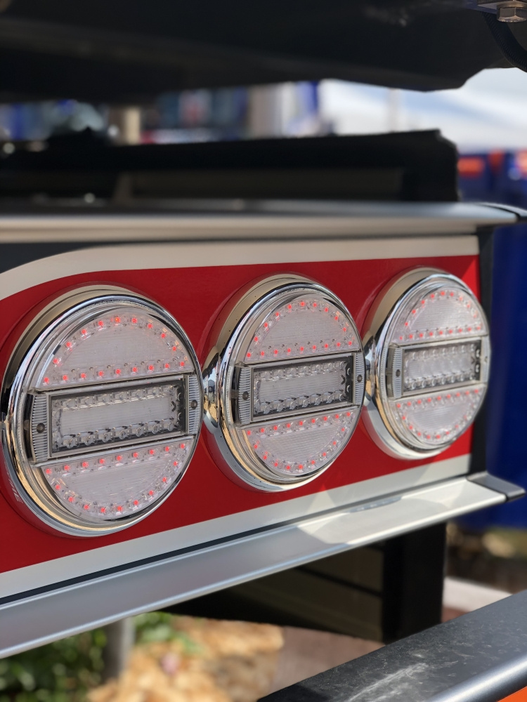 Strands Rund LED 3 Kammiot 12-24V, 142 mm halkaisija Kirkas linssi