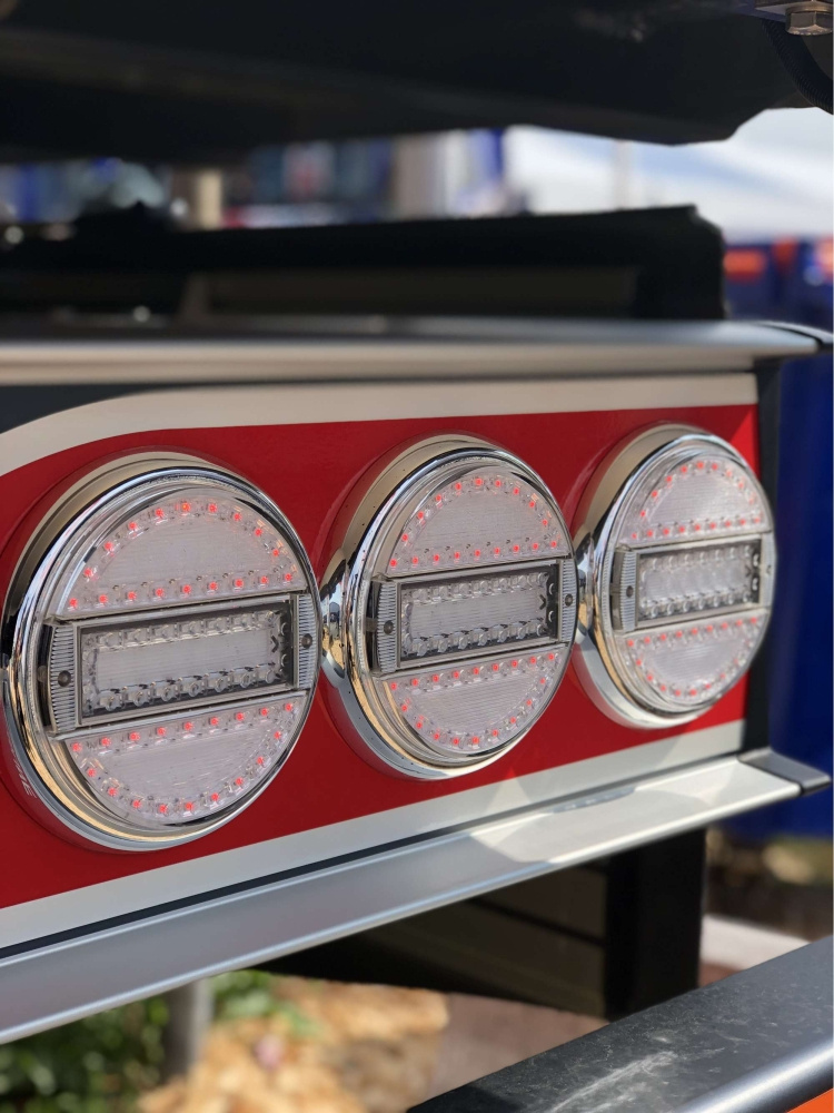 Strands Rund LED 3 Kammiot 12-24V, 142 mm halkaisija Kirkas linssi