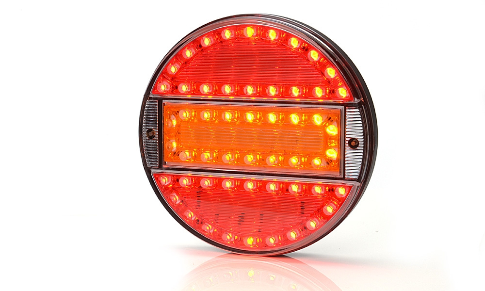 Strands Rund LED 3 Kammiota 12-24V, 142 mm halkaisija värillinen linssi