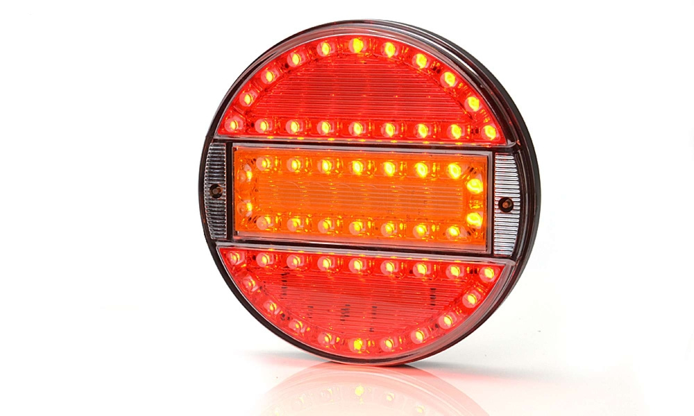 Strands Rund LED 3 Kammiota 12-24V, 142 mm halkaisija värillinen linssi