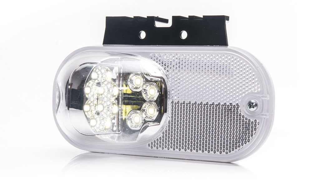 Strands sijaintivalo Valkoinen 12-24V DC