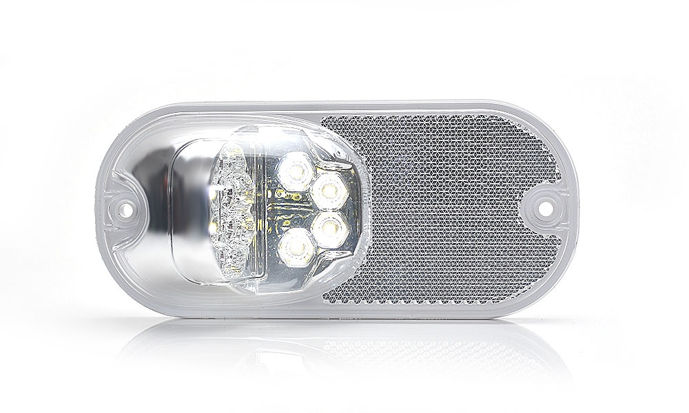 Strands sijaintivalo Valkoinen 12-24V DC