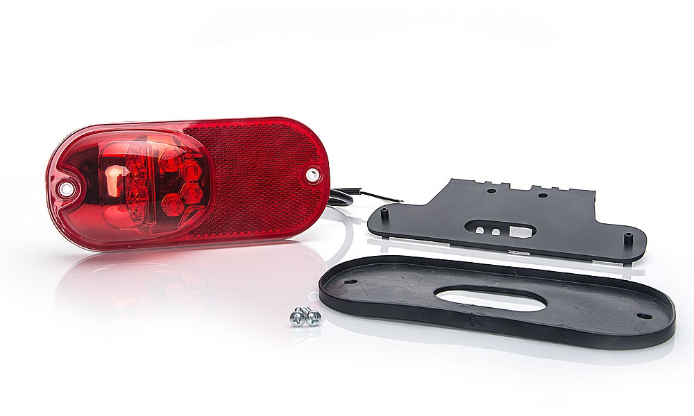 Strands sijaintivalo punainen 12-24V DC