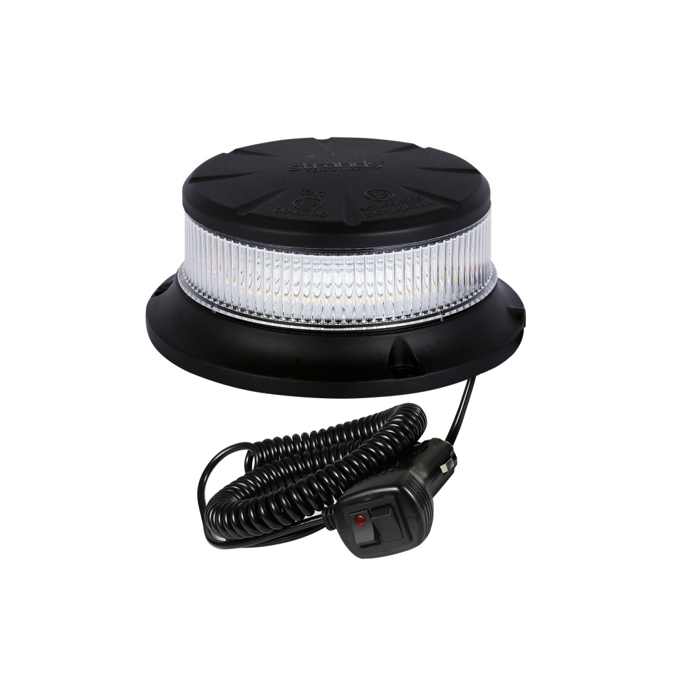 Rantaviivan pyörivä varoitusvalo oranssi LED magneetti/selkeä linssi