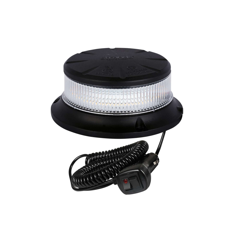 Rantaviivan pyörivä varoitusvalo oranssi LED magneetti/selkeä linssi