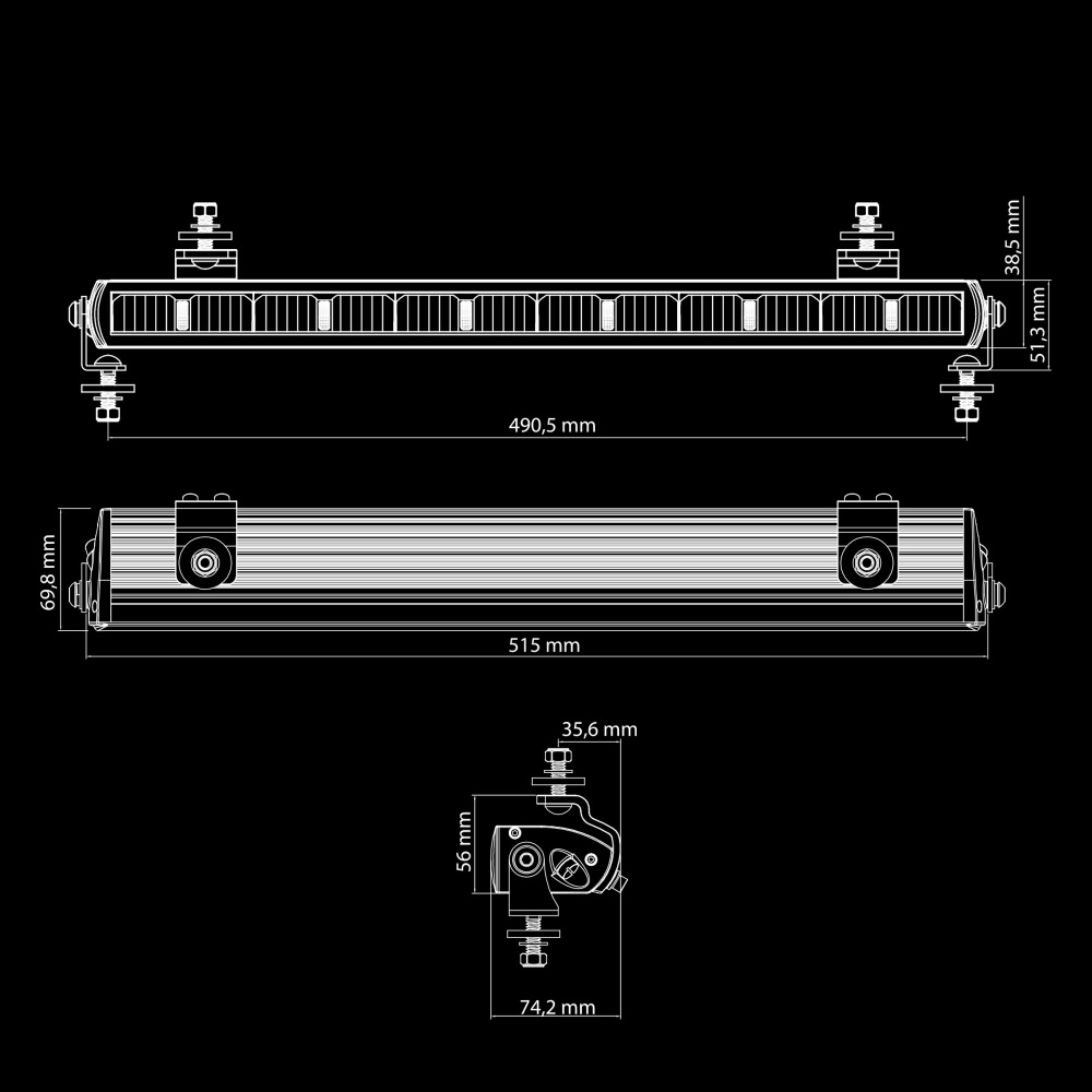 Strands Dark Knight NUUK LED-ramp 20
