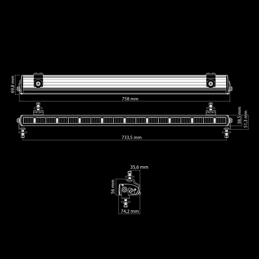 Strands Dark Knight NUUK LED-ramp 30