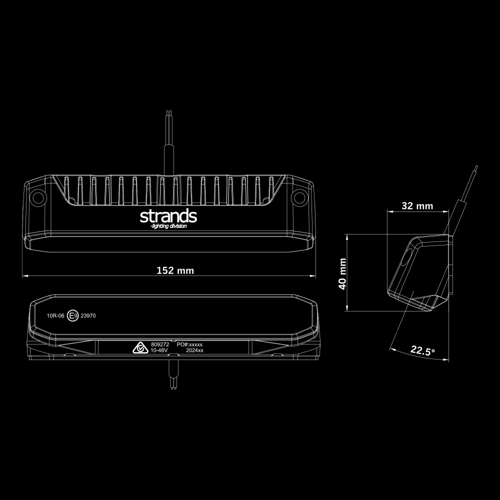 Strands tulikärpässcene-valaisin 30W