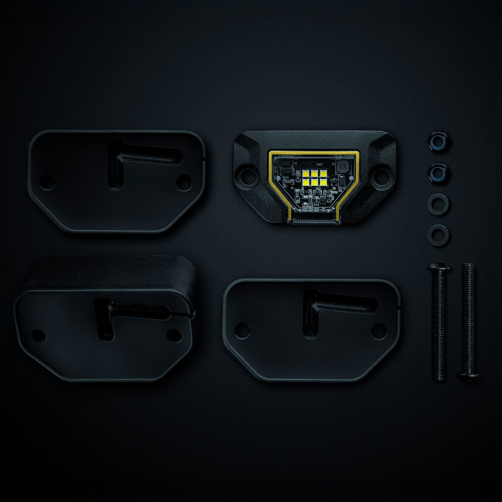 Rantayhteisön yhtenäinen kivi valo keltainen