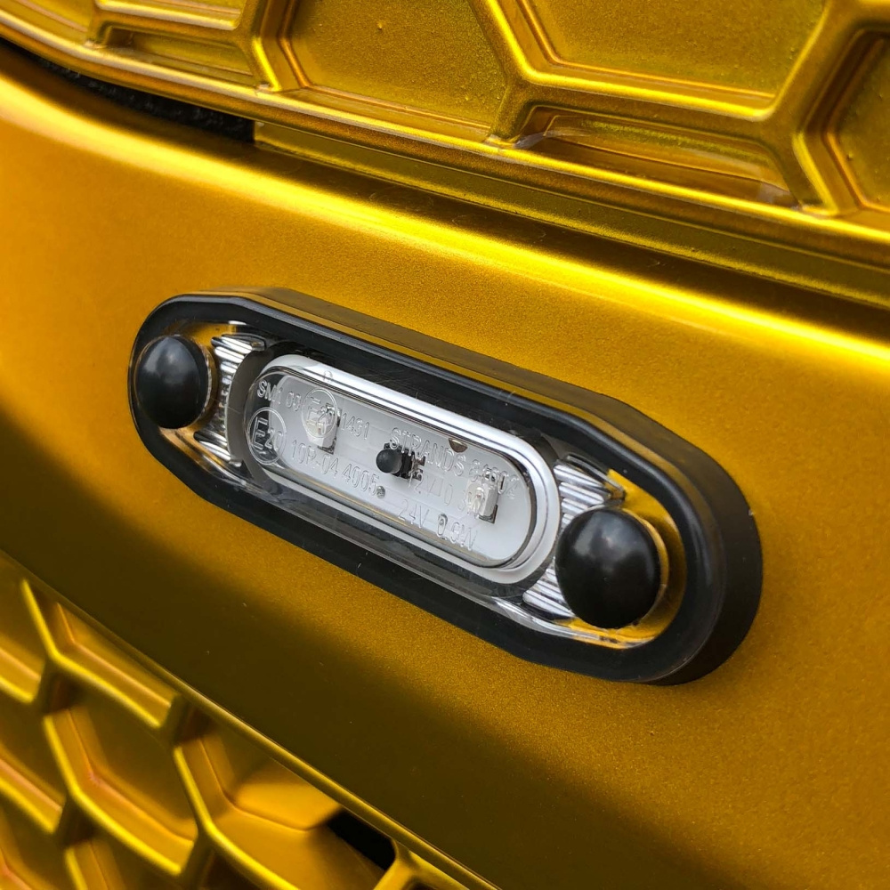 Strands Pos.Ljus Sld Valkoinen LED, Valkoinen Lasi.,79X26Mm 5M Kaapeli