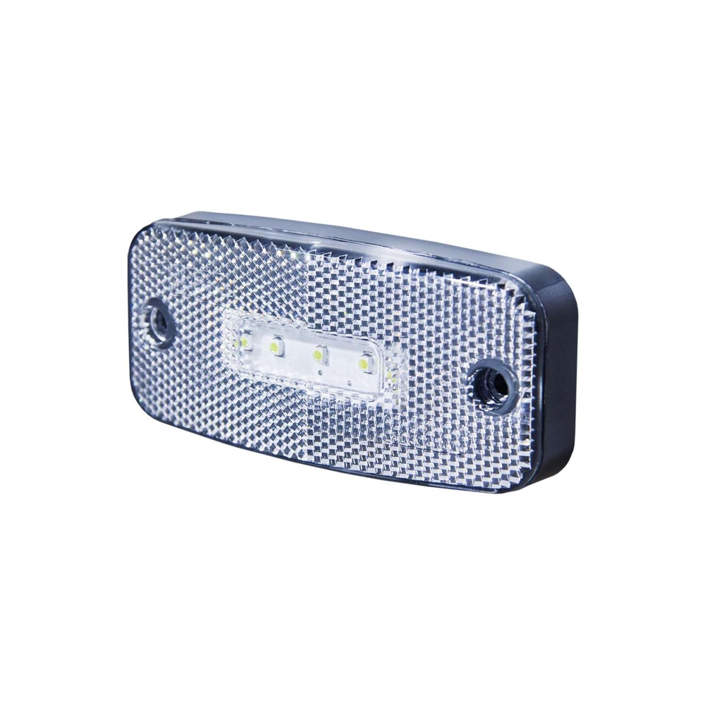 Strands Pos.Ljus LED Valkoinen 5LED, E-merkintä, 12-24V