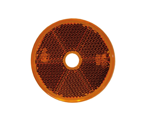 Strands Reflex Oranssi Pyöreä 60Mm M. Reikä 4-Kappaletta, E-Merkki.