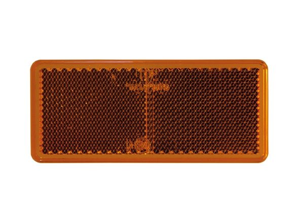 Strands Reflex Orange Rektang. 96X42Mm 4-Kappale, Teipillä. E-Merkki.