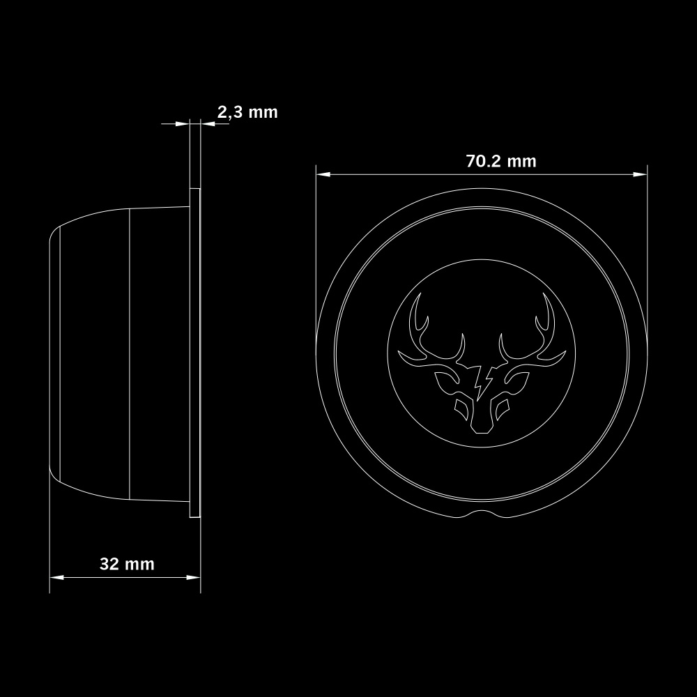 Strands Freedom Viking Dark Valkoinen Taka- ja etusumuvalo