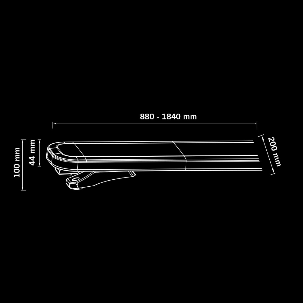 Strands Big Energy XL varoitusvalo ramp 1200mm
