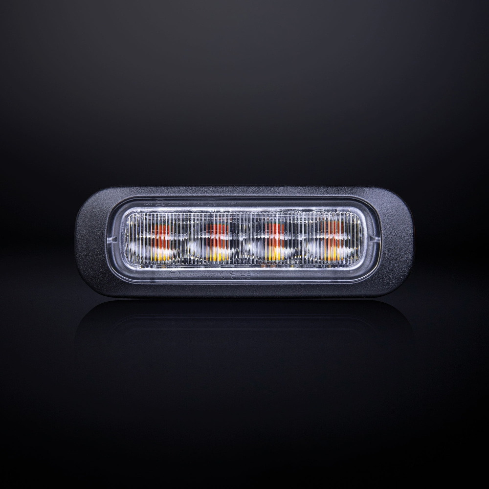 Strands Dark Knight Riktat Blixtivalo Oranssi 4 LED Kirkas Linssi