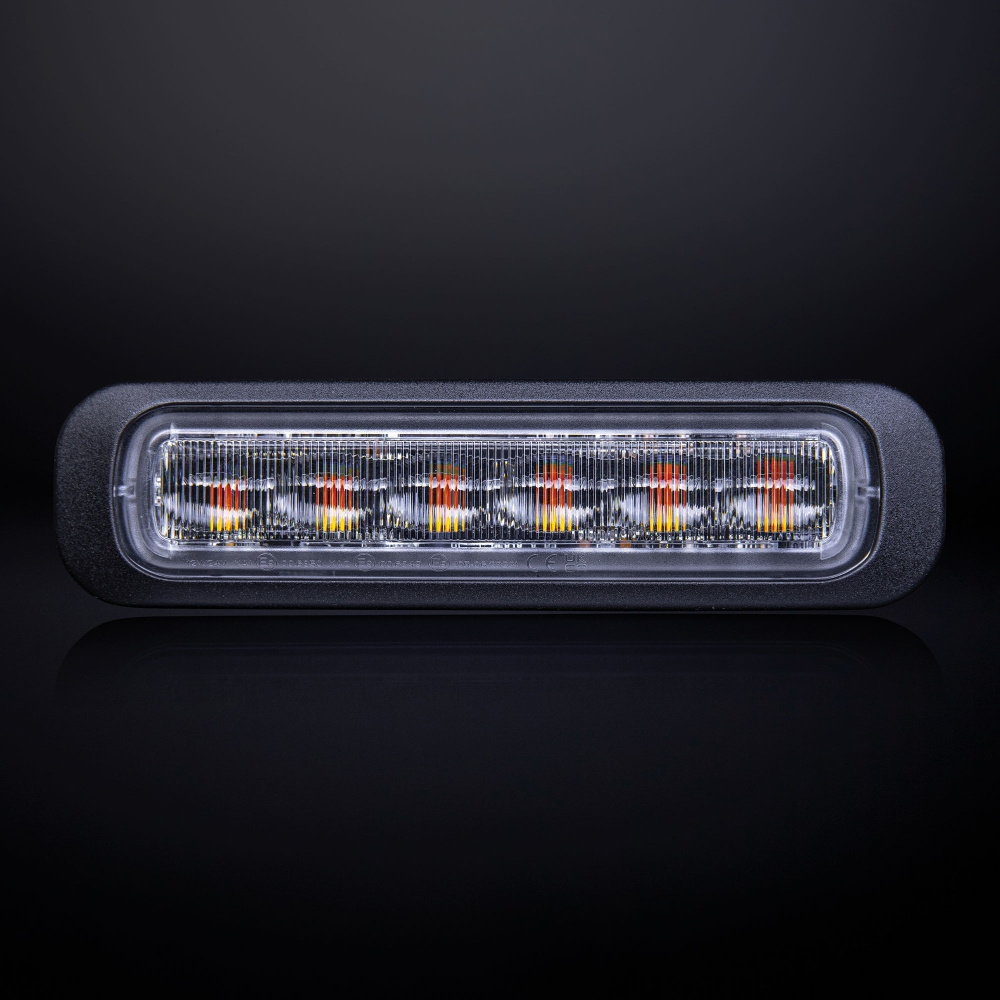 Strands Dark Knight Riktat Blixtivalo Oranssi 6 LED Kirkas Linssi