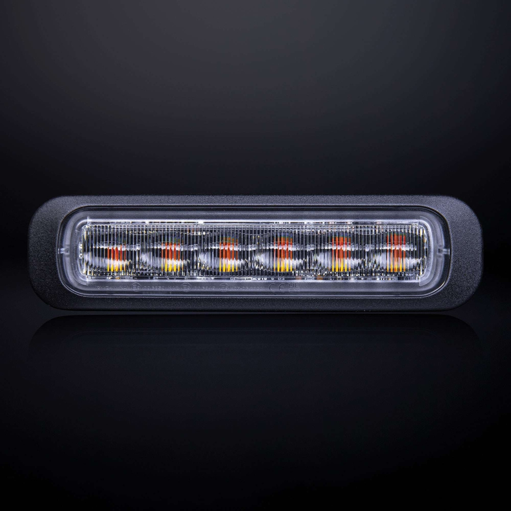 Strands Dark Knight Riktat Blixtivalo Oranssi 6 LED Kirkas Linssi