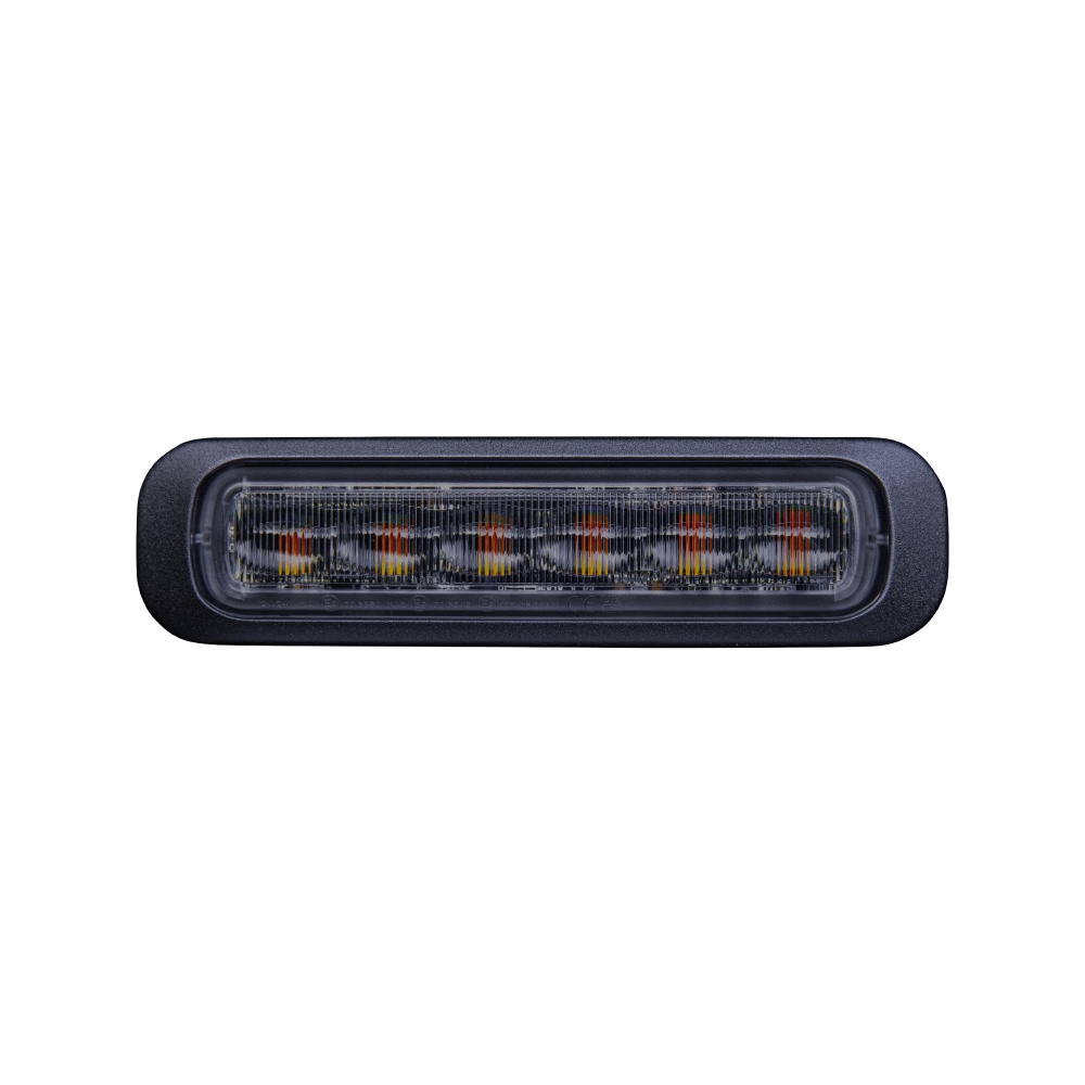 Strands Dark Knight varoitusvalo, amber, 6 LED, 4 m kaapeli