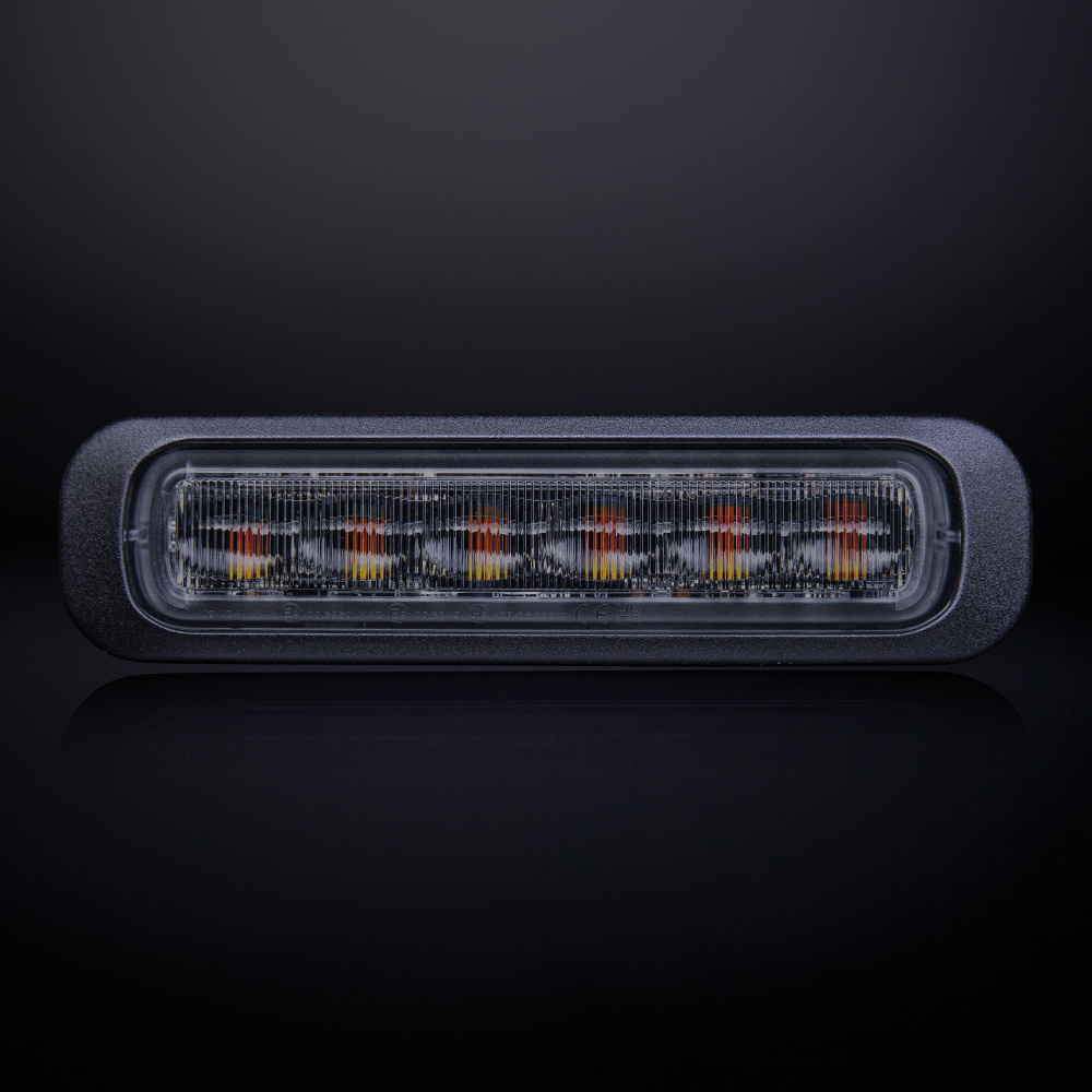 Strands Dark Knight Riktat Blixtivalo Oranssi 6 LED Tumma linssi