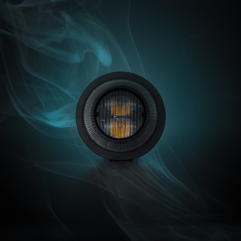 Strands Dark Knight Gloria Varningsljus Rökfärgad Lins