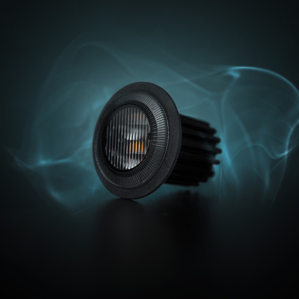 Strands Dark Knight Gloria Varningsljus Rökfärgad Lins