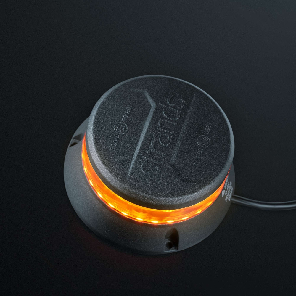 Strands pyörivä varoitusvalo LED-suunnittelulla