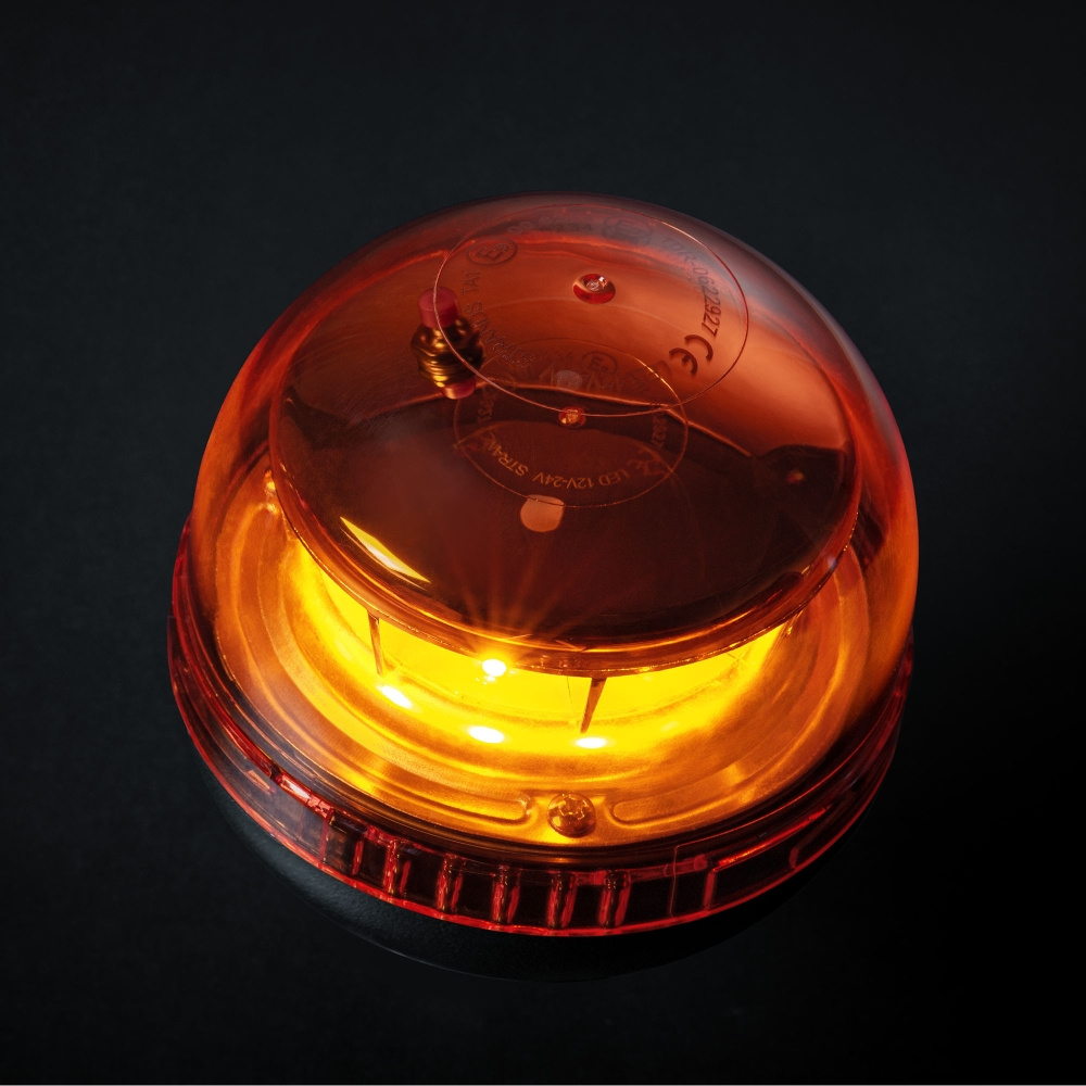 Strands Big Energy Pyörivä varoitusvalo oranssi linssi varmistinkiinnitys