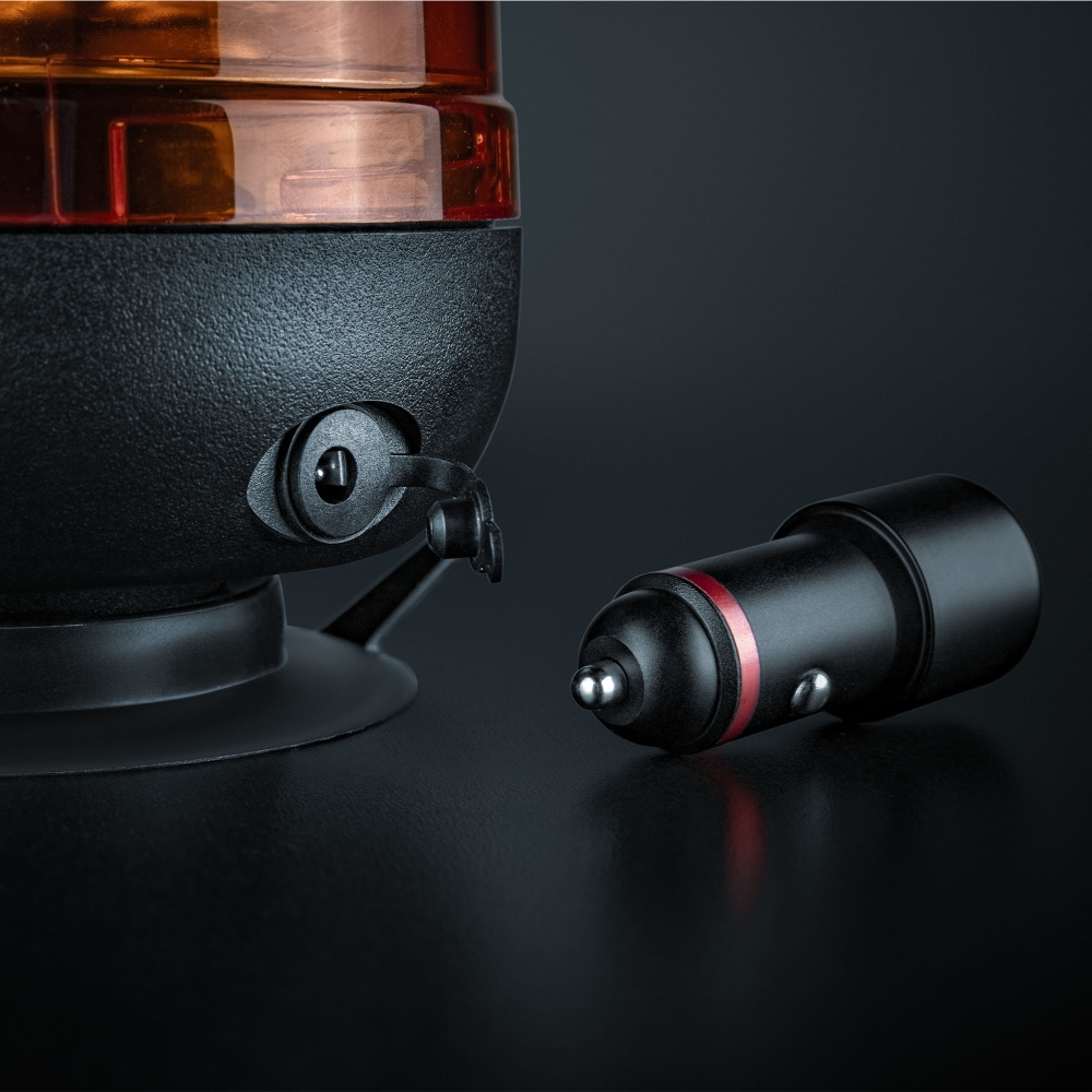 Strands Big Energy Kannettava Pyörivä Varoitusvalo Oranssi Linssi