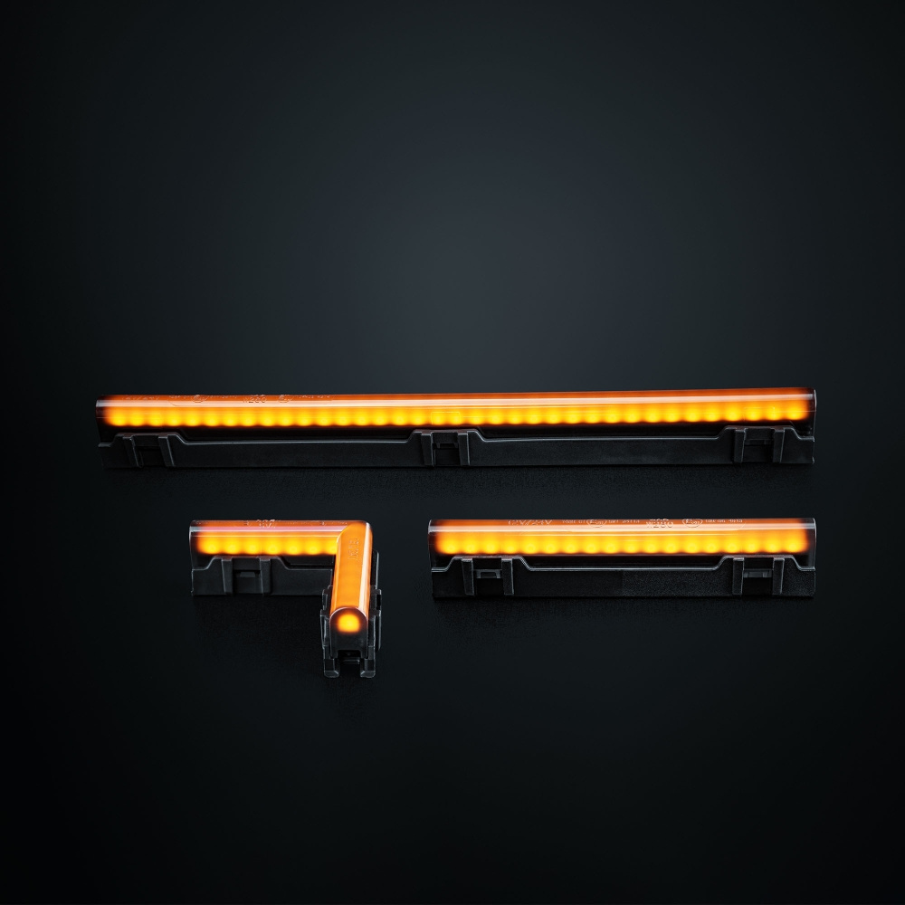 Strands Freedom Dark Line Orange Sivumerkki Pitkä