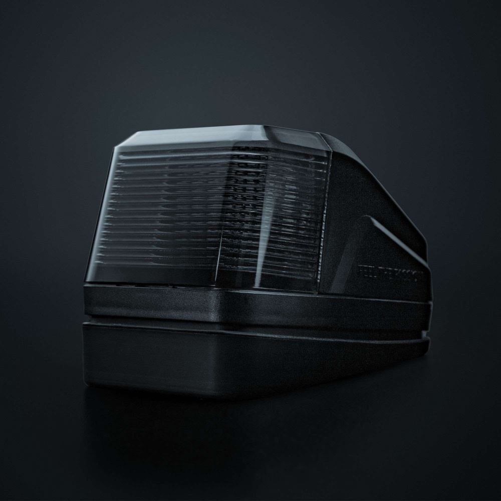 Strands IZE LED kattolamppu, valkoinen/amber, varoitusvalo, tumma linssi