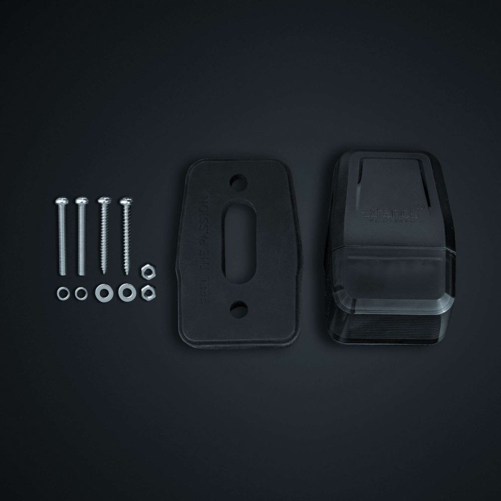 Strands IZE LED kattolamppu, valkoinen/amber, varoitusvalo, tumma linssi