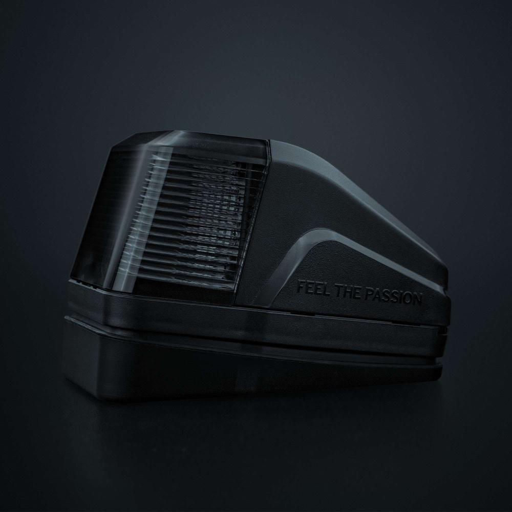 Strands IZE LED kattolamppu, valkoinen/amber, varoitusvalo, tumma linssi