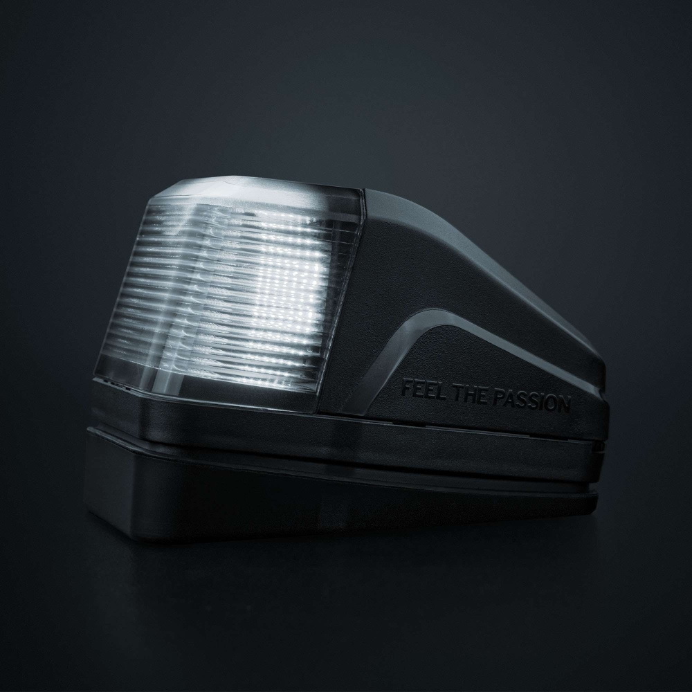 Strands IZE LED kattolamppu, valkoinen/amber, varoitusvalo, tumma linssi