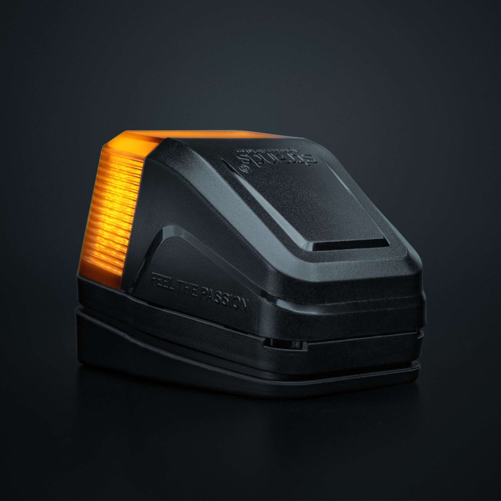 Strands IZE LED kattolamppu, valkoinen/amber, varoitusvalo, tumma linssi