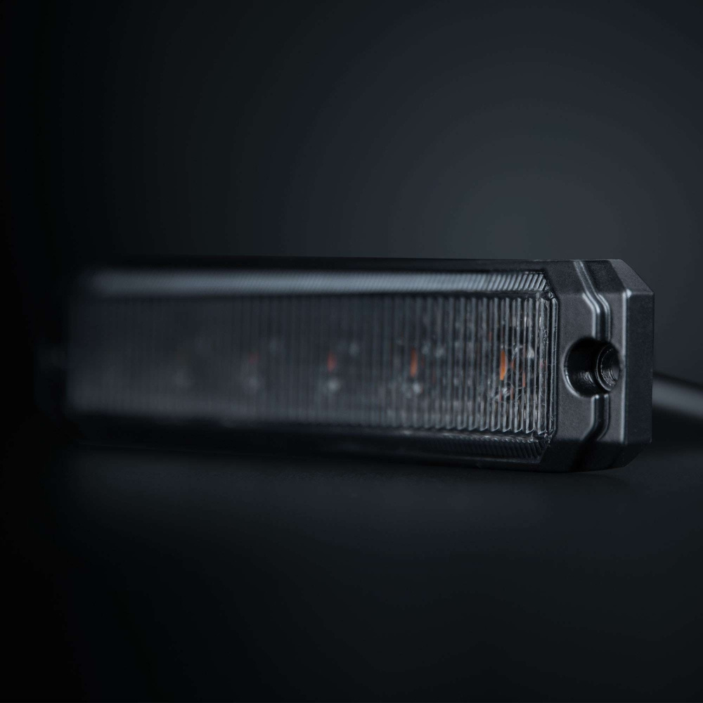 Strands Dark Knight SM6 varoitusvalo, 6 LED, suunnattu, tumma linssi