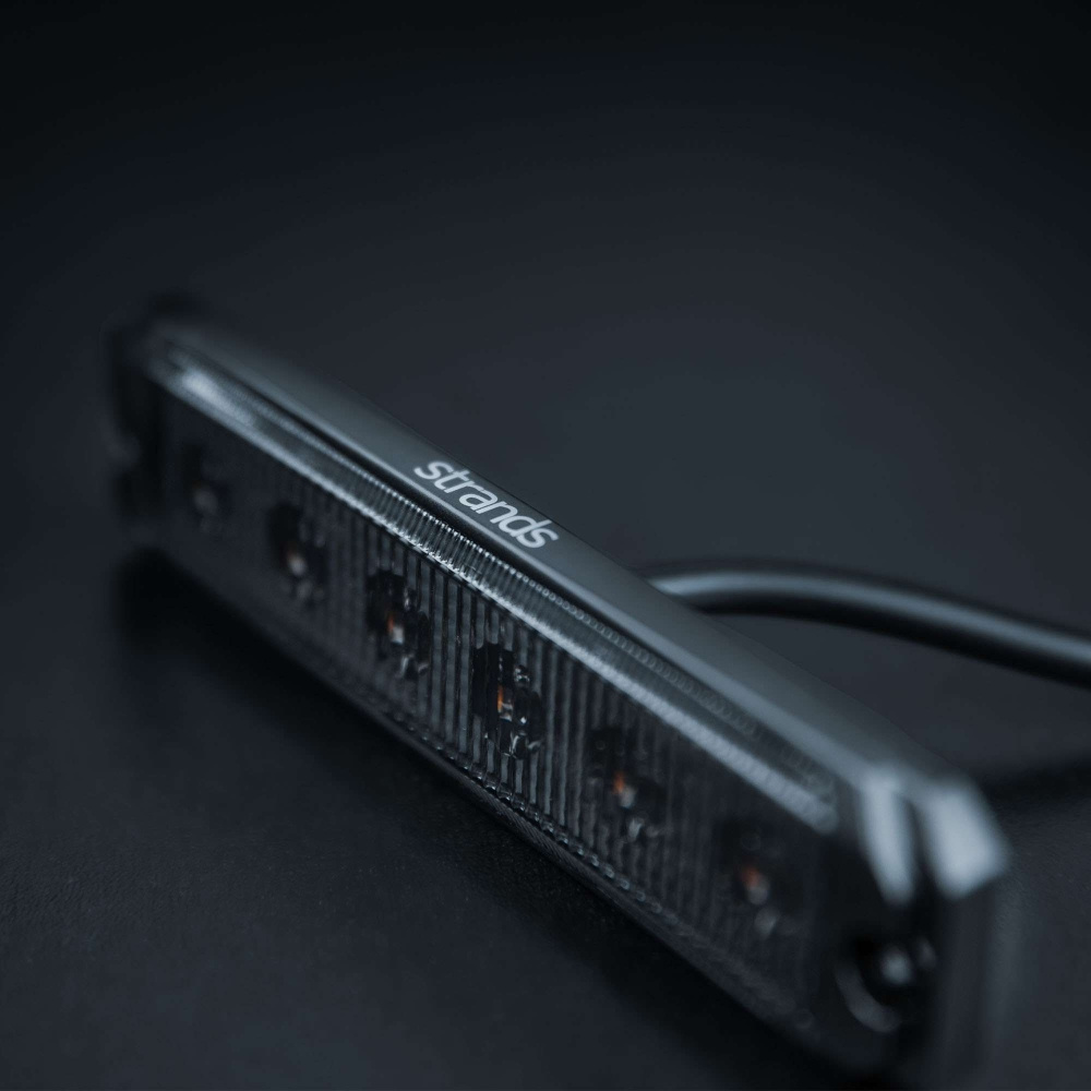 Strands Dark Knight SM6 varoitusvalo, 6 LED, suunnattu, tumma linssi