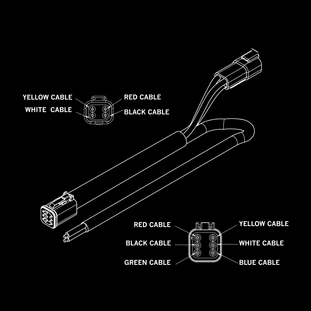 Strands Pro DT-6 - DT-4 kaapeli, 1600 mm, 150W maksimi