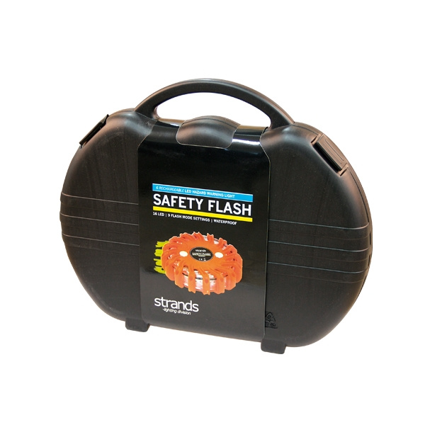 Strands Varning/Riktat Blixtivalo Pallo Oranssi LED, 6-Kappaleen pakkaus