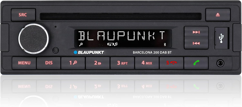 Blaupunkt Barcelona 200 DAB BT, retro autoradio Bluetoothilla ja DAB:lla