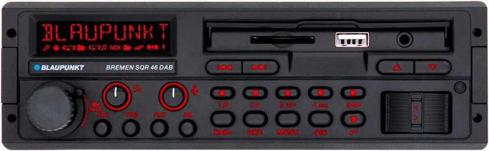 Blaupunkt Bremen SQR 46 DAB, retro autostereo Bluetoothilla ja DAB:lla