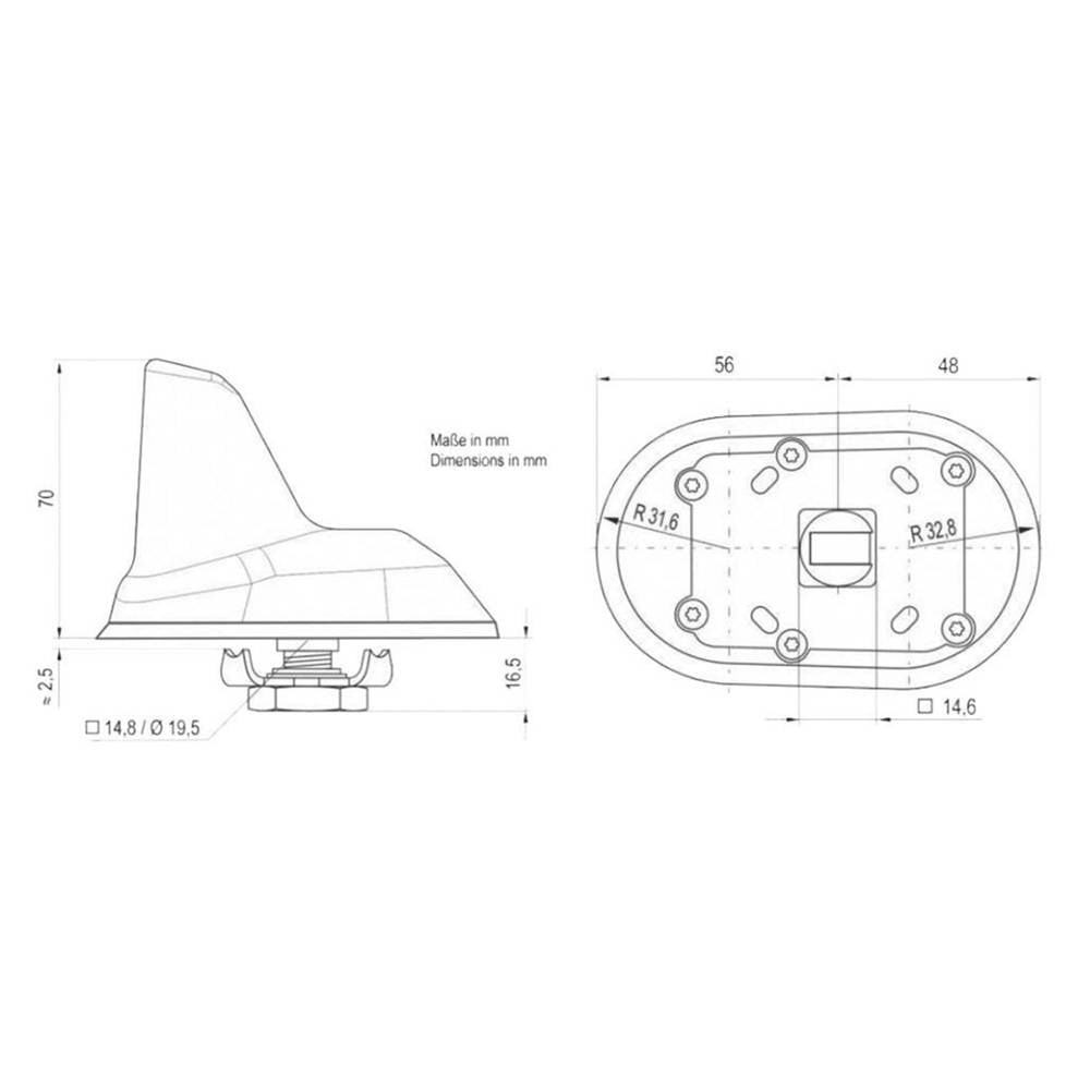 Blaupunkt DAB-A-GPS-a, kattopaneeli DAB/DAB+/AM/FM ja GPS