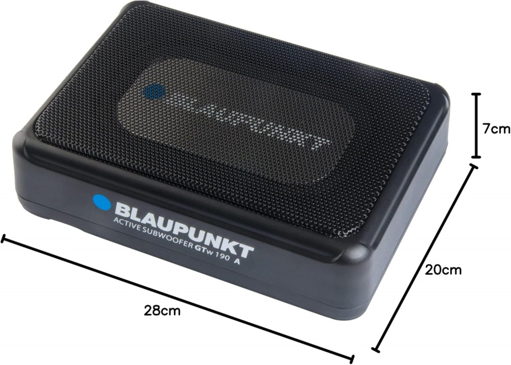 Blaupunkt GTw 190 A 12 Volt, aktiivinen 5x8 tuuman istuimenalusbasso