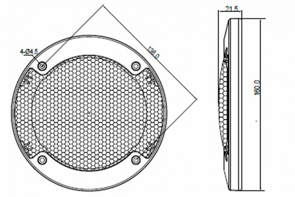 Blaupunkt ICx 542, 5.25 tuuman koaksiaalikaiutin